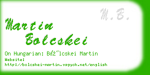 martin bolcskei business card